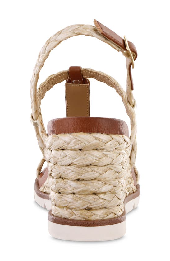 Mia Amore Tyrah Wedge Sandal In Natural