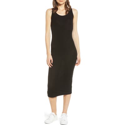 Ag Viden Ribbed Tank Dress, Black