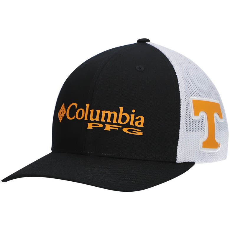 Columbia Black Tennessee Volunteers Pfg Snapback Hat