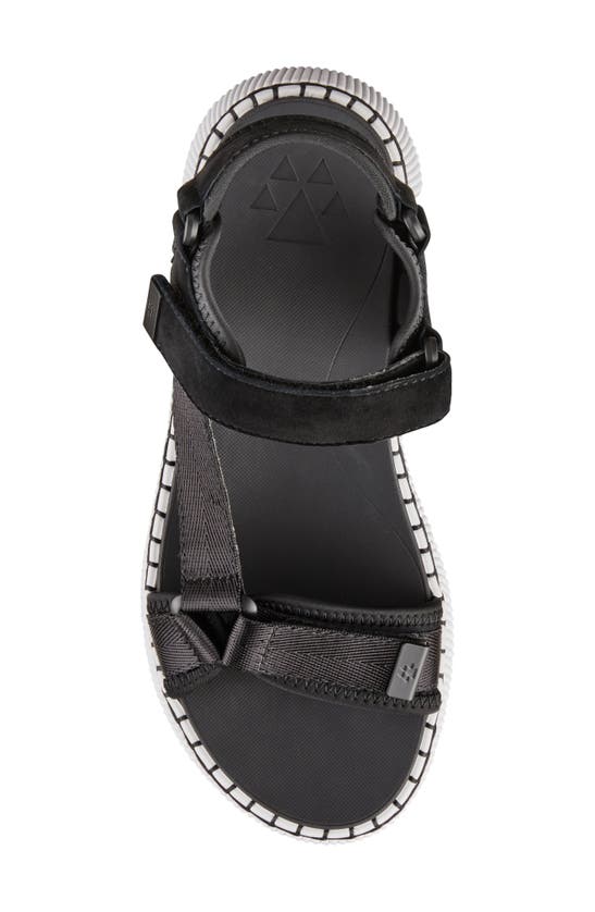 Shop Cougar Spray Water Resistant Platform Sandal In Black