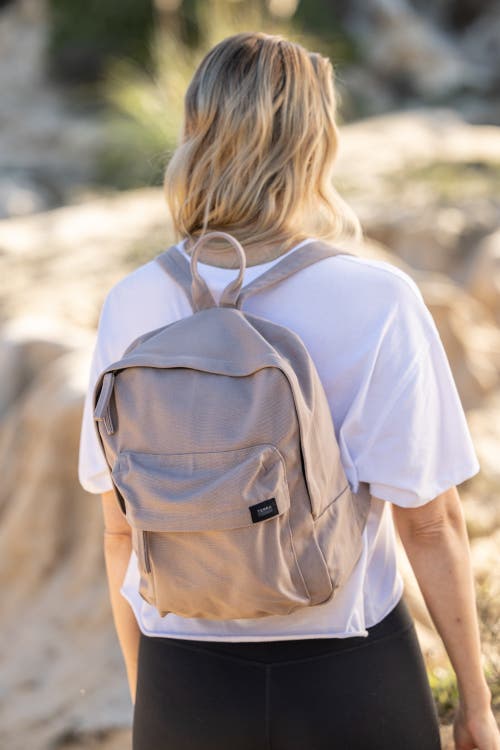 Shop Terra Thread Organic Cotton Mini Backpack In Sand Dune