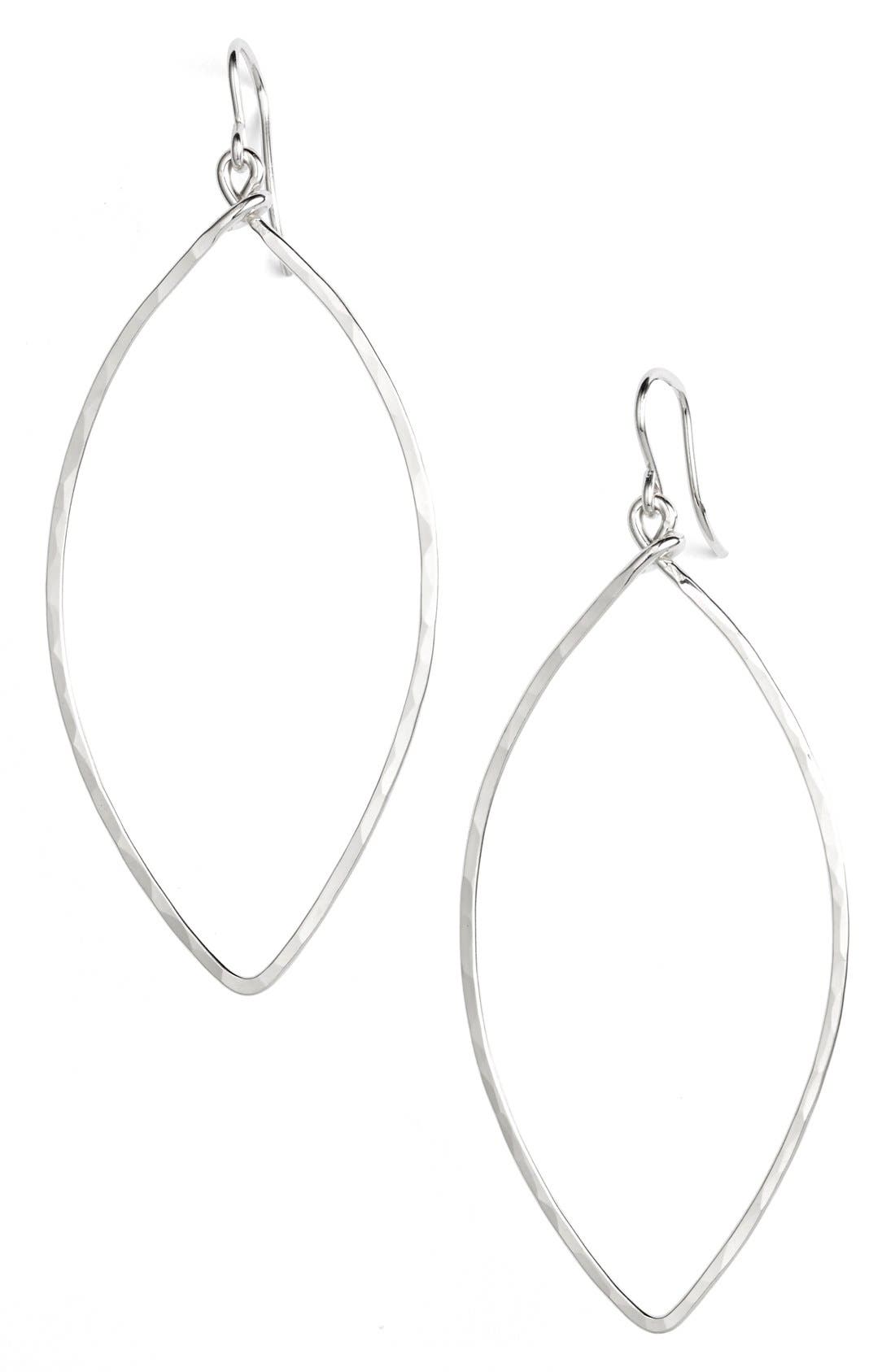 Ija Sterling Silver Oblong Hoop Earrings Nordstrom