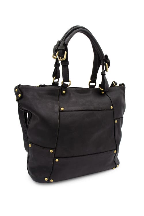 Bolsa Nova Nora Patchwork Tote In Black