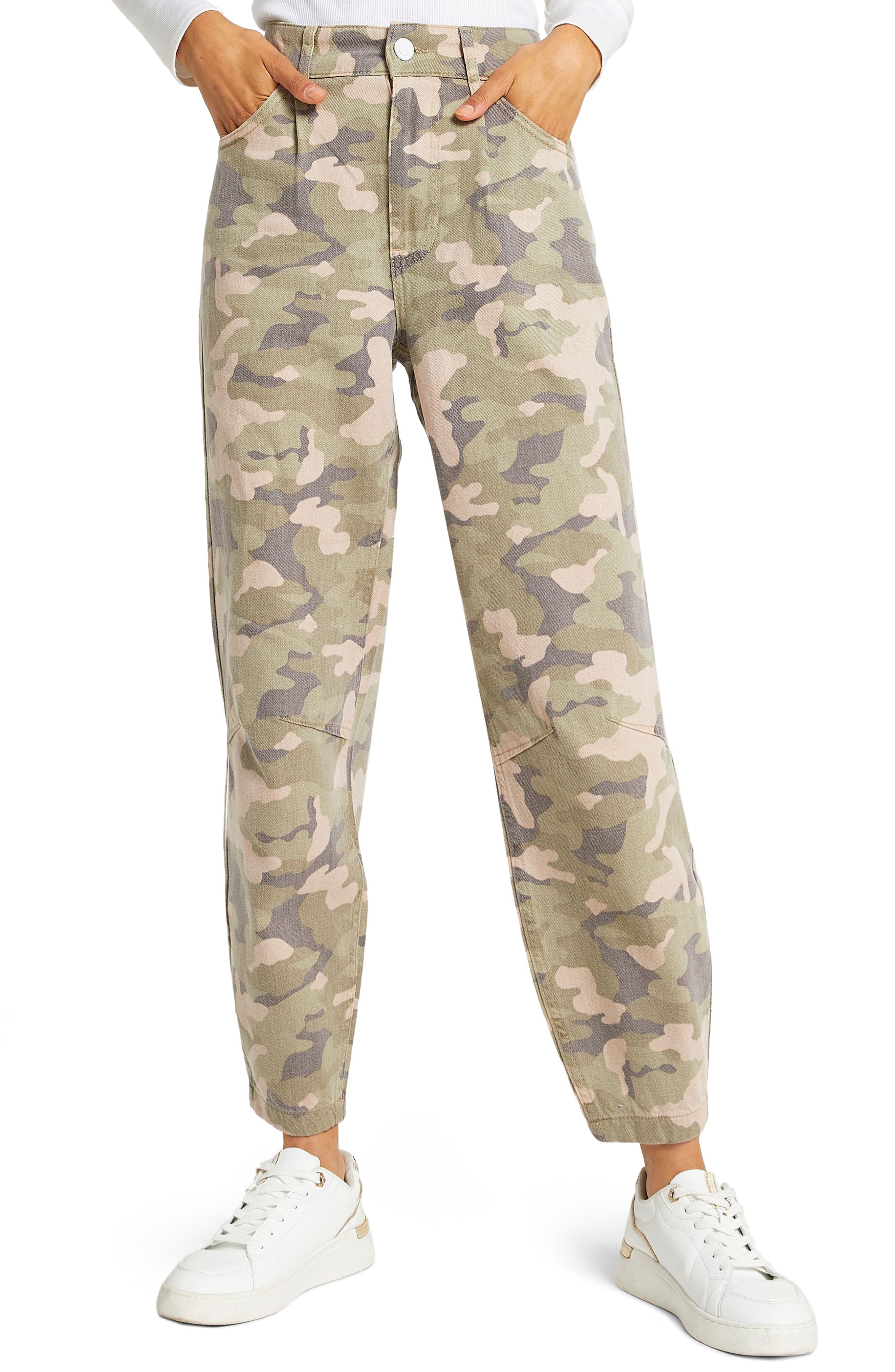 camo pants tapered