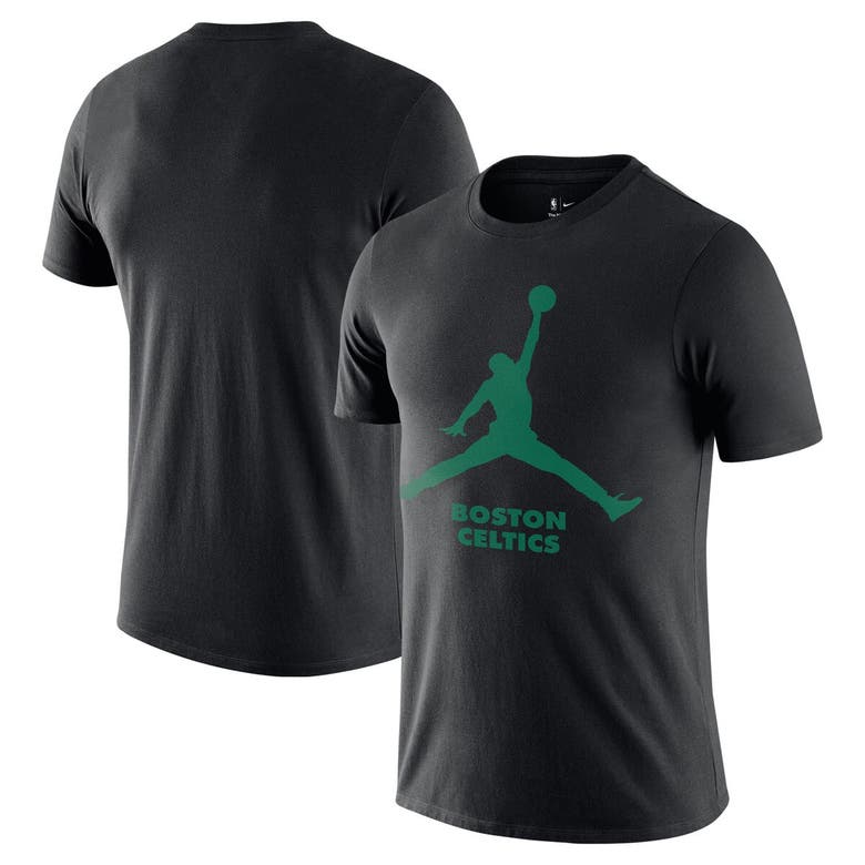 Shop Jordan Brand Nike Black Boston Celtics Essential Jumpman T-shirt