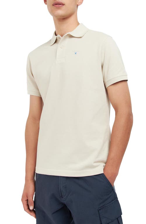 Barbour Solid Piqué Sports Polo in Mist