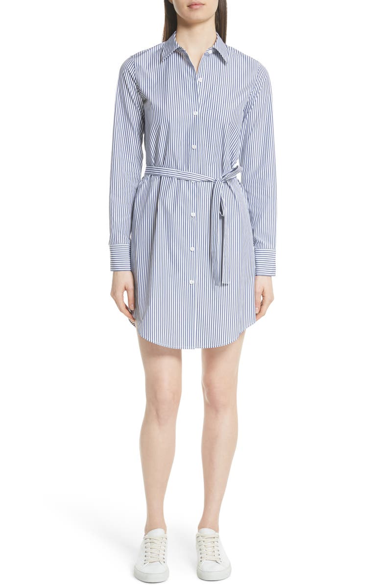 Theory Clean Stripe Shirtdress | Nordstrom