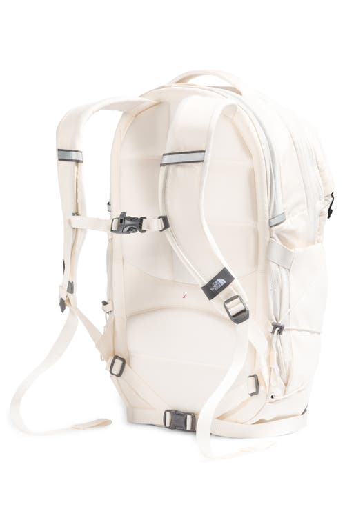 Shop The North Face Borealis Water Repellent Backpack In Gardenia White/tnf Black-npf