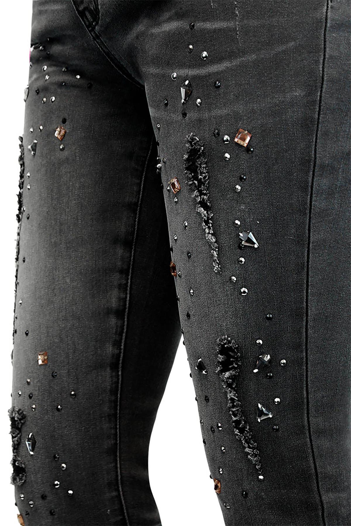 jewel embellished jeans