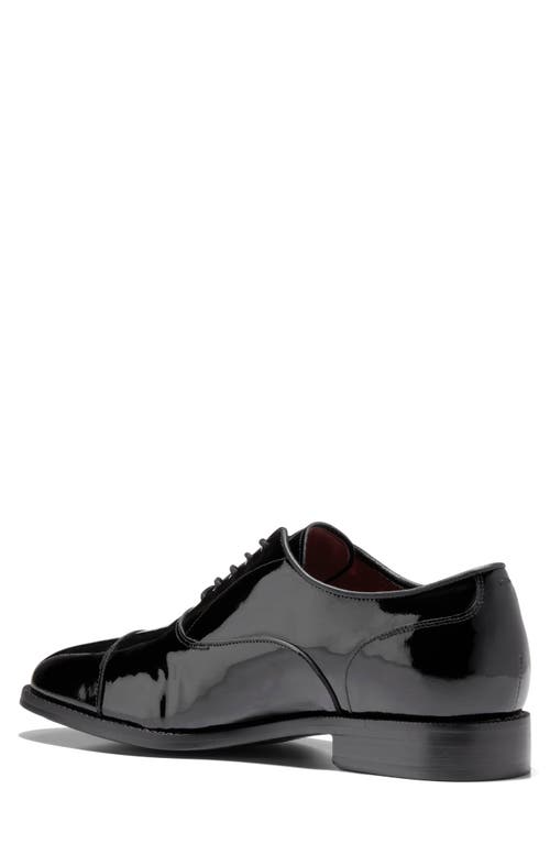 Shop Cole Haan Broadway Cap Toe Oxford In Black Patent/black