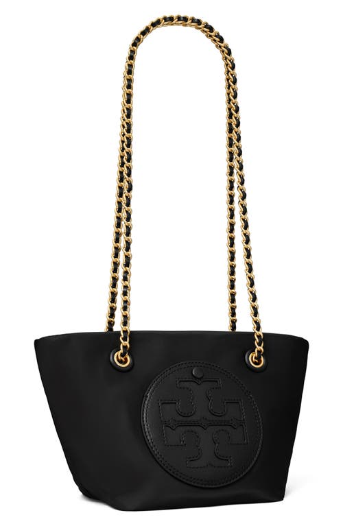 Shop Tory Burch Small Ella Chain Convertible Crossbody Bag In Black