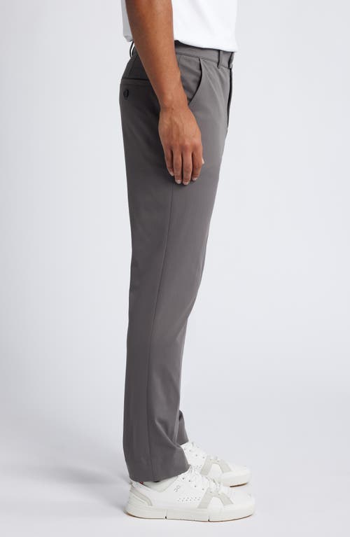 Mizzen + Main Mizzen+main Upton Flat Front Chinos In Pewter Solid