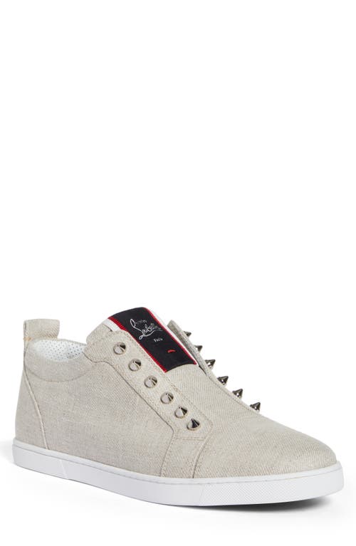 Christian Louboutin F. A.V Fique A Vontade Low Top Sneaker Albatre at Nordstrom,