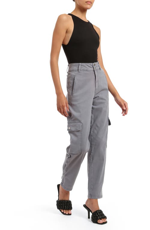 Mavi Jeans Elise Flint Twill Cargo Pants In Flint Stone Luxe Twill