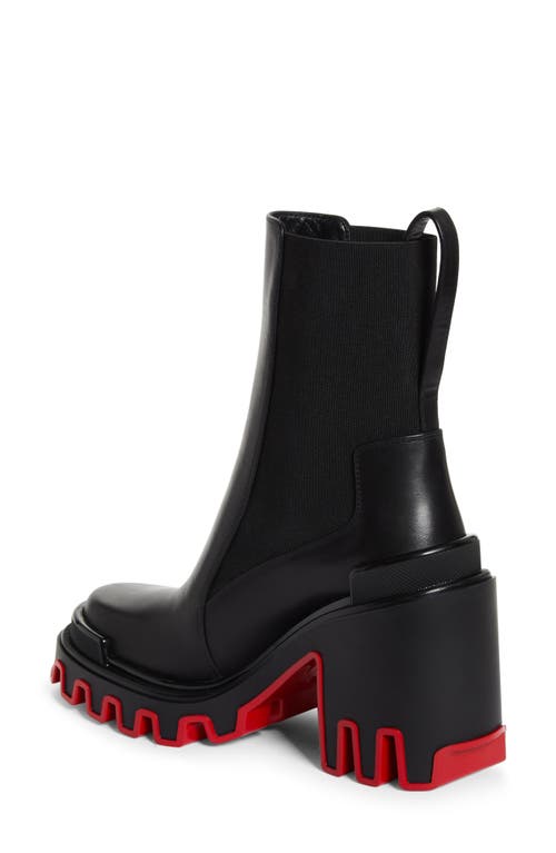 Christian Louboutin Marchacroche Dune Platform Chelsea Boot In Black