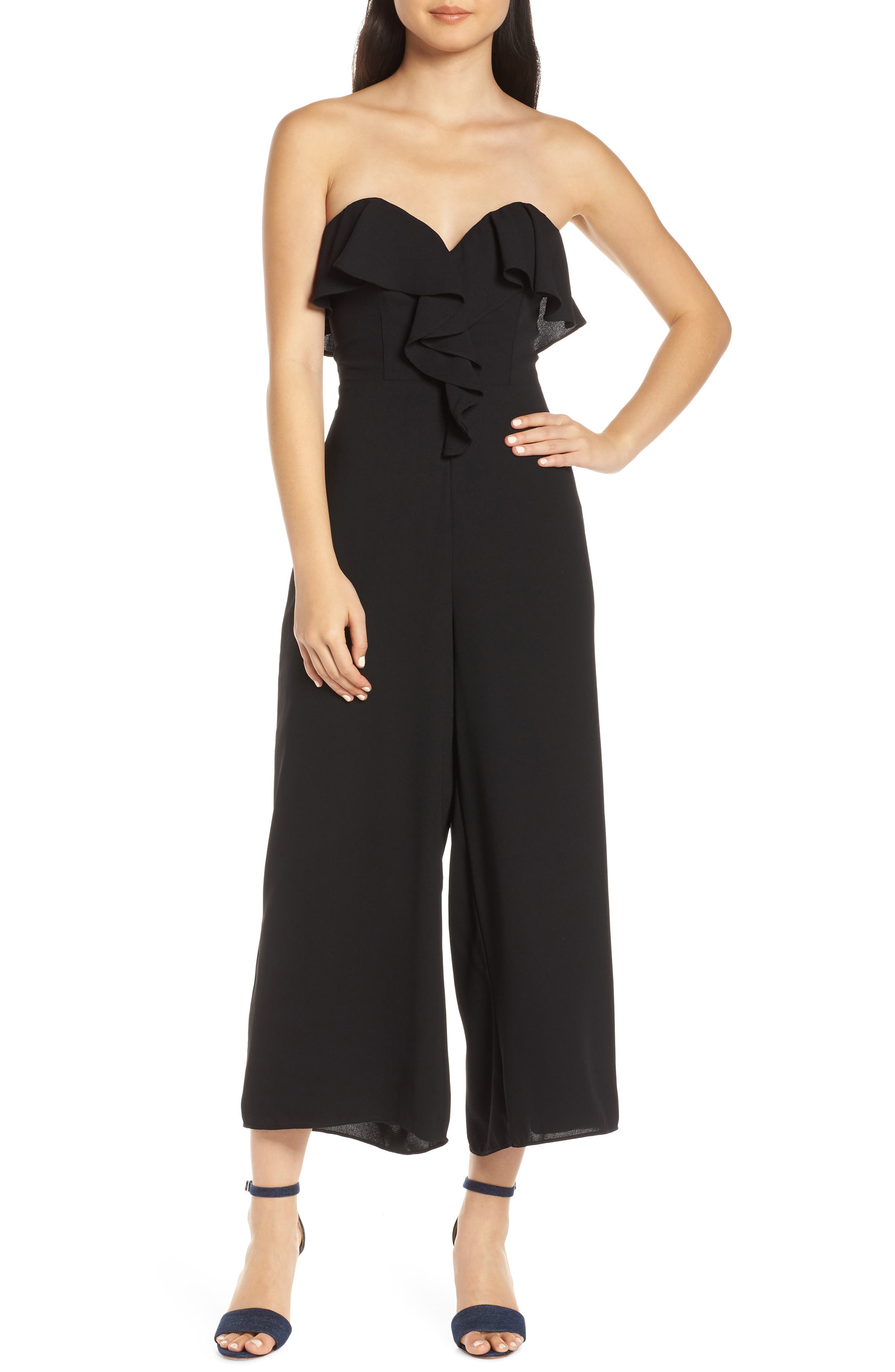chelsea28 strapless jumpsuit