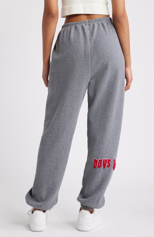 Shop Boys Lie Desert Oasis Kimmy Cotton Sweatpants In Grey