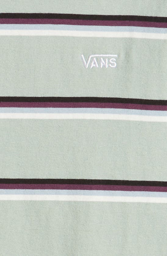 Shop Vans Kids' Spaced Out Stripe T-shirt In Iceberg Green