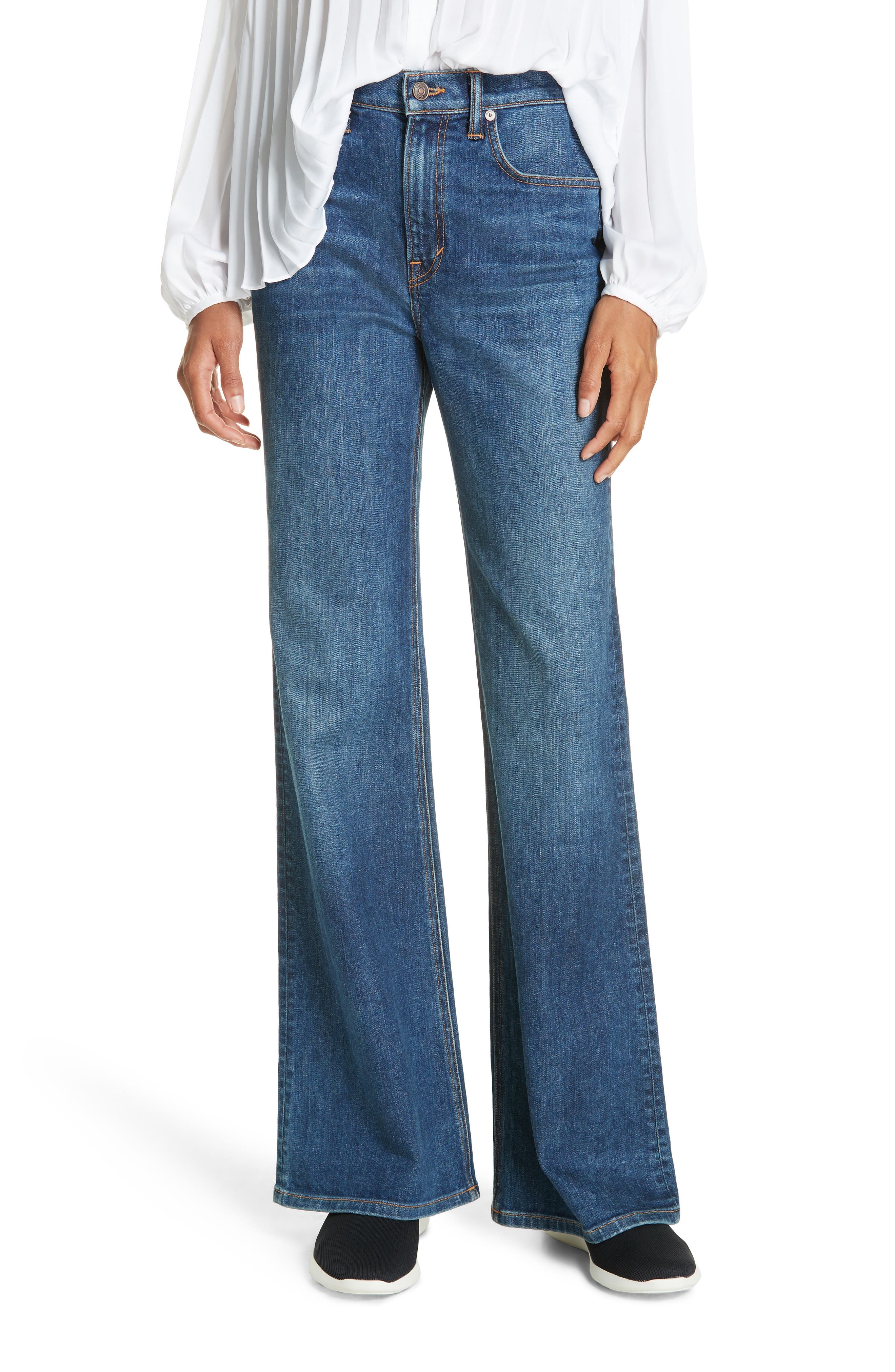 vince wide leg flare jeans