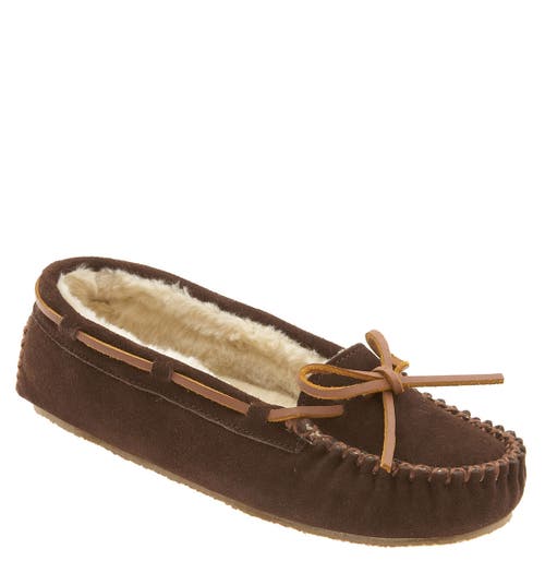 Cally Slipper in Chocolate Suede