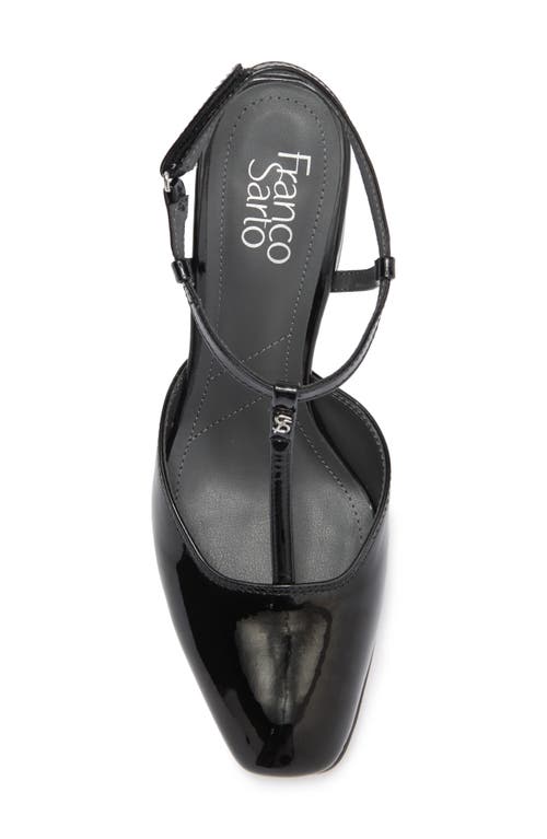 Franco Sarto Tasha T-strap Pump In Black Patent