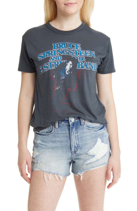 Daydreamer Bruce Springsteen Ringer Graphic T-shirt In Vintage Black