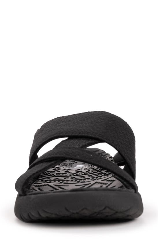Shop Muk Luks Sassy Slide Sandal In Black
