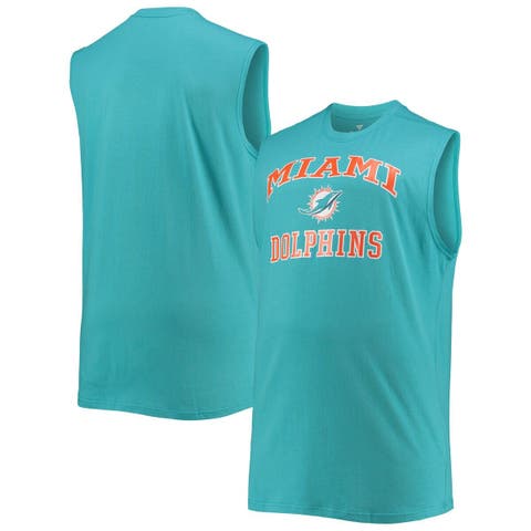 Women's Junk Food Aqua Miami Dolphins Rib Ranger Muscle Tank Top