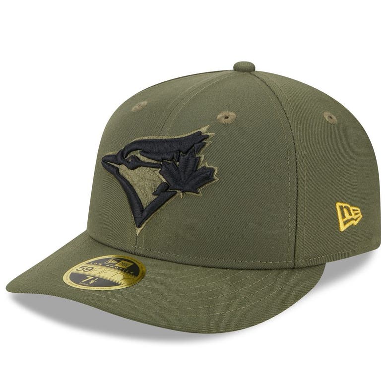 NEW ERA NEW ERA  GREEN TORONTO BLUE JAYS 2023 ARMED FORCES DAY LOW PROFILE 59FIFTY FITTED HAT