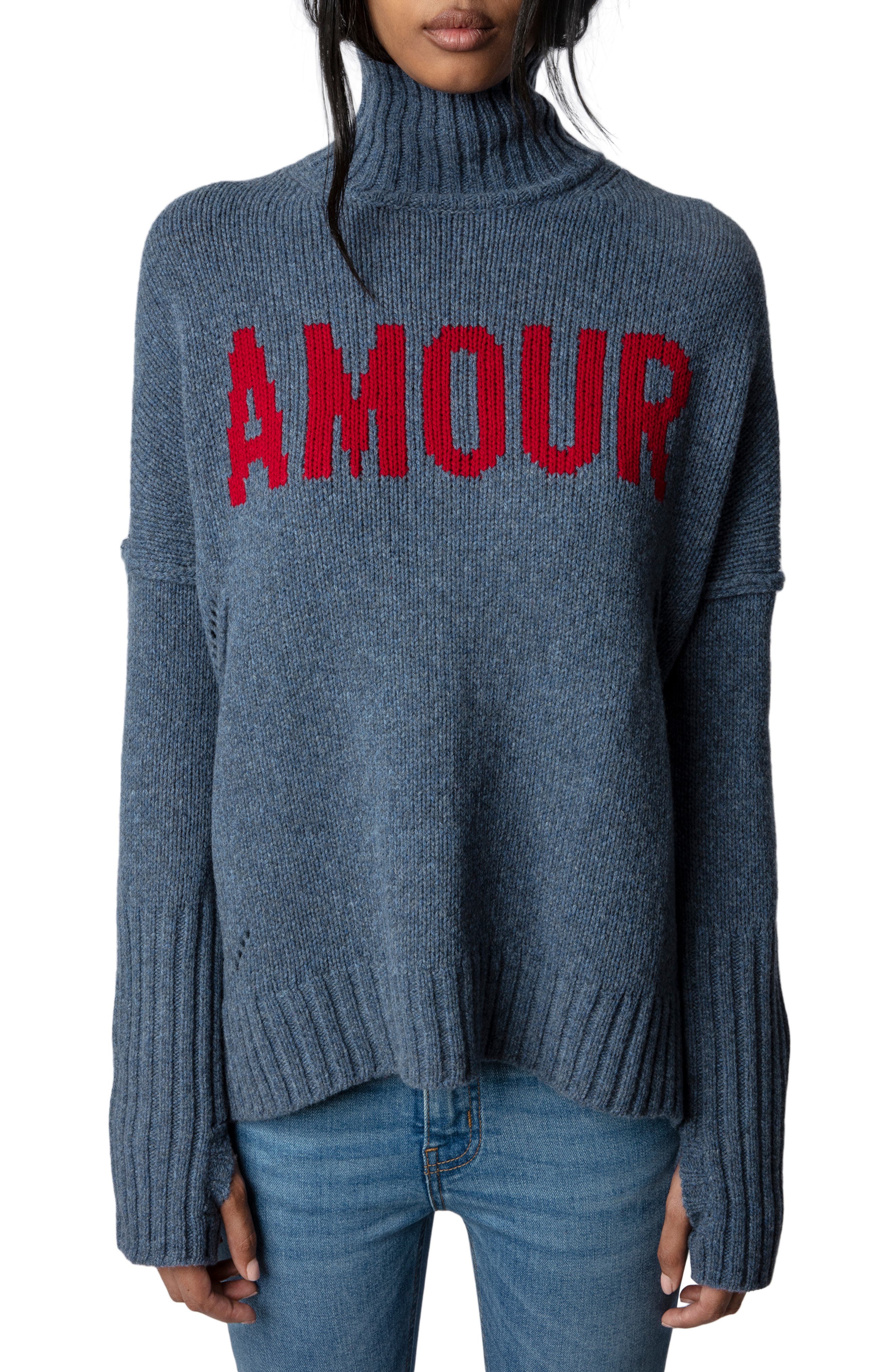 Zadig \u0026 Voltaire Alma We Amour Wool 