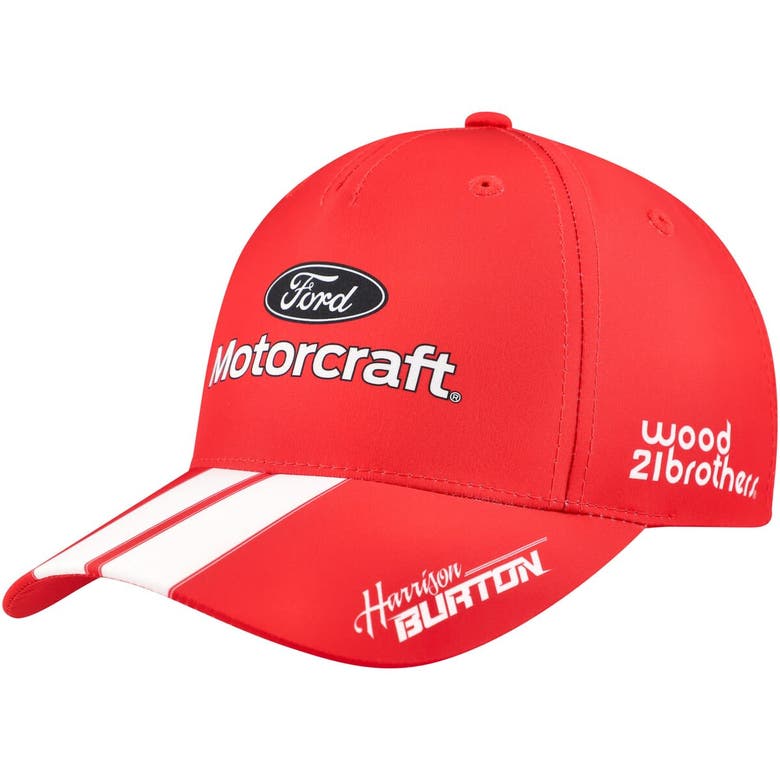 Shop Checkered Flag Sports Red Harrison Burton Ford Motorcraft Uniform Adjustable Hat