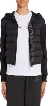 Moncler Quilted Down Knit Hooded Cardigan Nordstrom