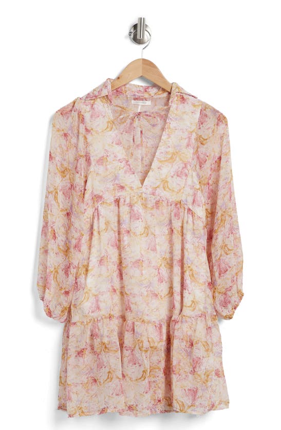 Stitchdrop Sunday Long Sleeve Dress In Pink