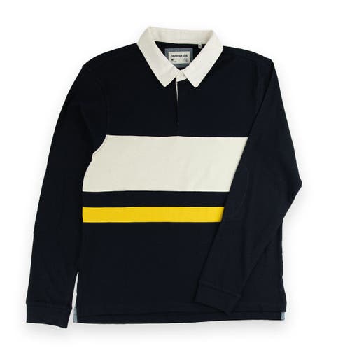 Sovereign Code Thesis Collar Knit Shirt In Naval Academy
