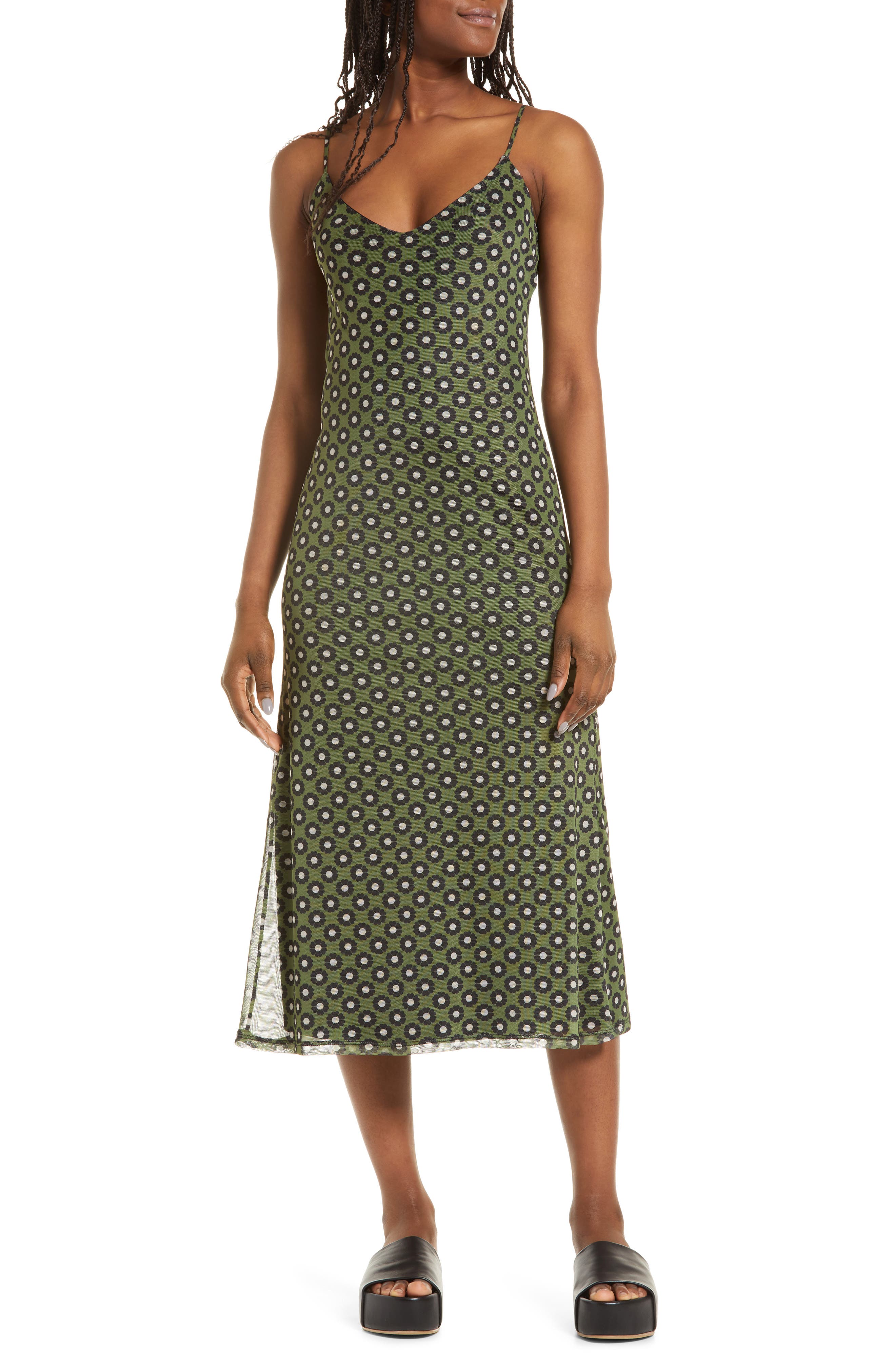 topshop mesh midi dress