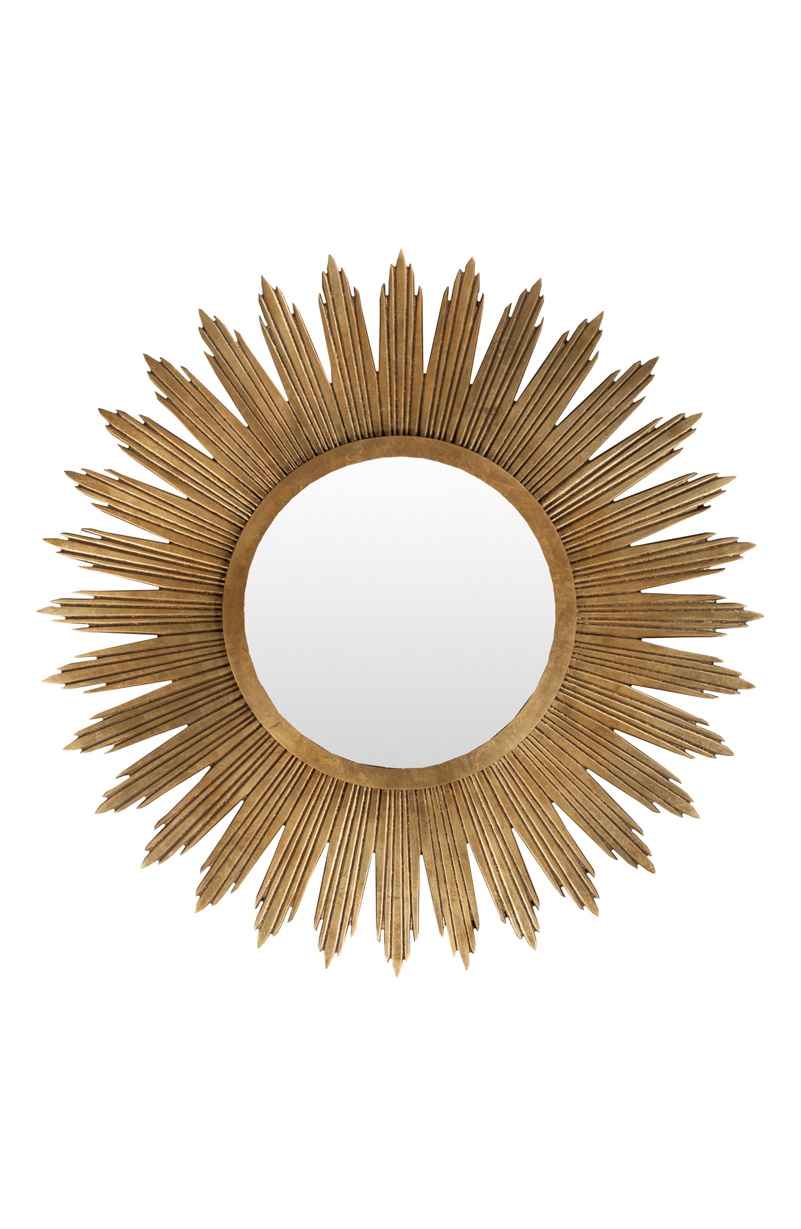 Surya Gold Sunburst Wall Mirror - 47W x 47H in.