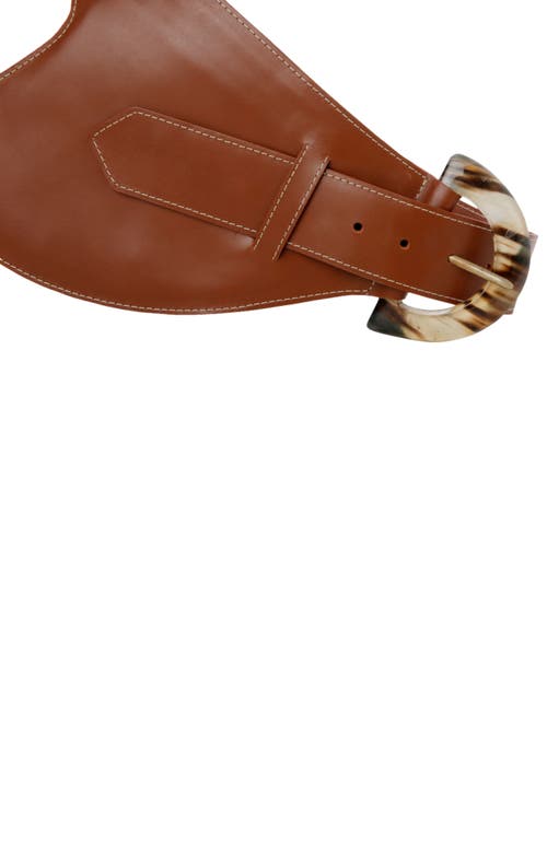 Adriana Castro La Jefa Leather Belt Bag In Marron