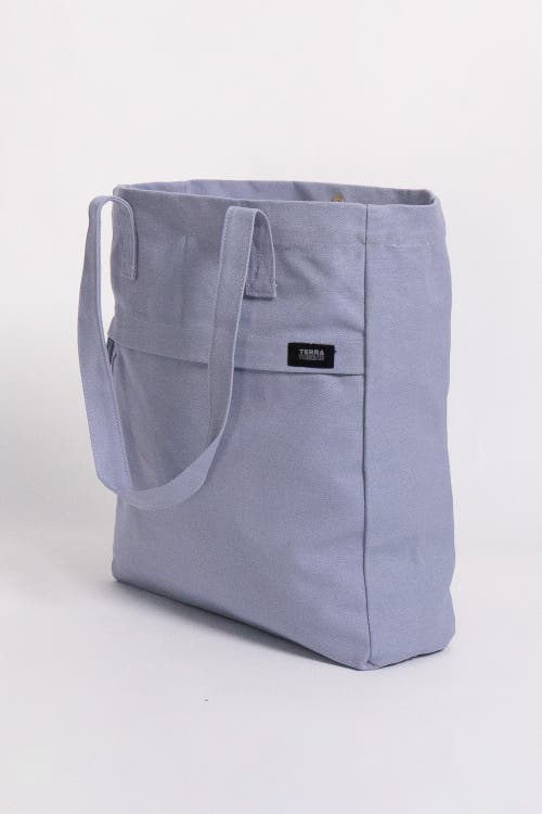 Shop Terra Thread Organic Cotton Canvas Work Tote Bag In Lavender