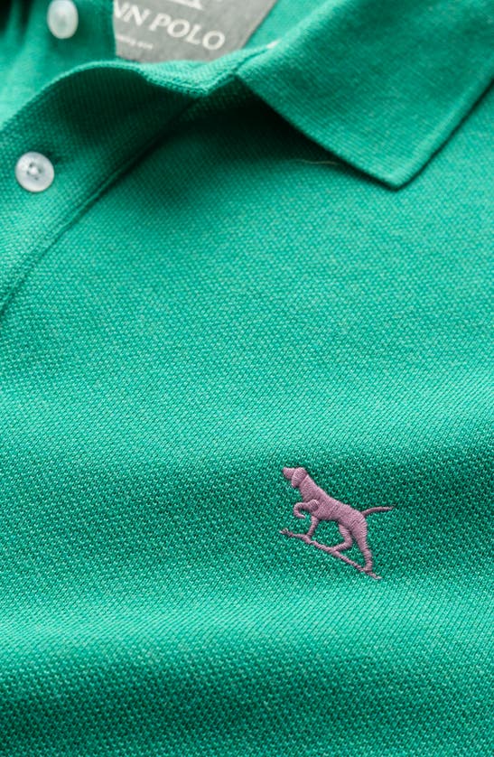 Shop Rodd & Gunn Gunn Piqué Sports Fit Cotton Polo In Emerald