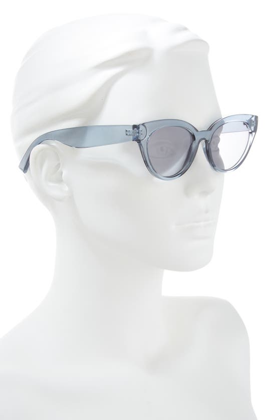 Shop Bp. 52mm Cat Eye Sunglasses In Clear Navy
