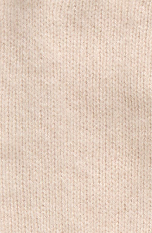 Shop Nordstrom Brushed Cashmere Fingerless Gloves In Beige Beach