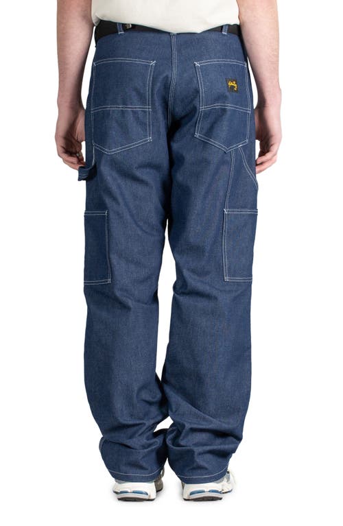 Shop Stan Ray Baggy Straight Leg Painter Pants In Denim