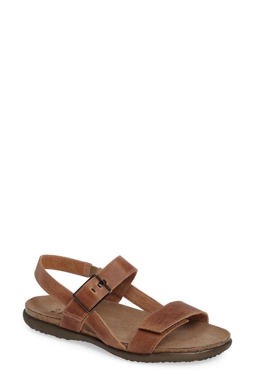 Norah Sandal in Brown Leather