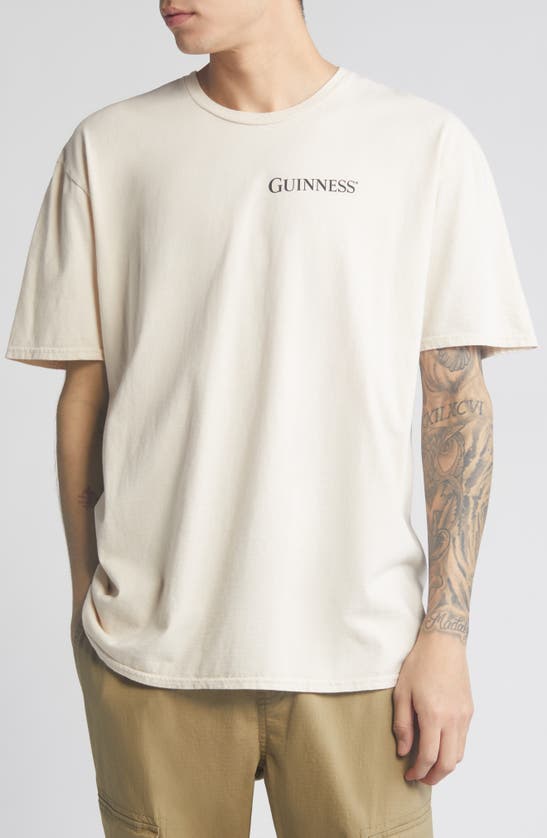 Philcos Guinness Cotton Graphic T-shirt In Natural Pigment