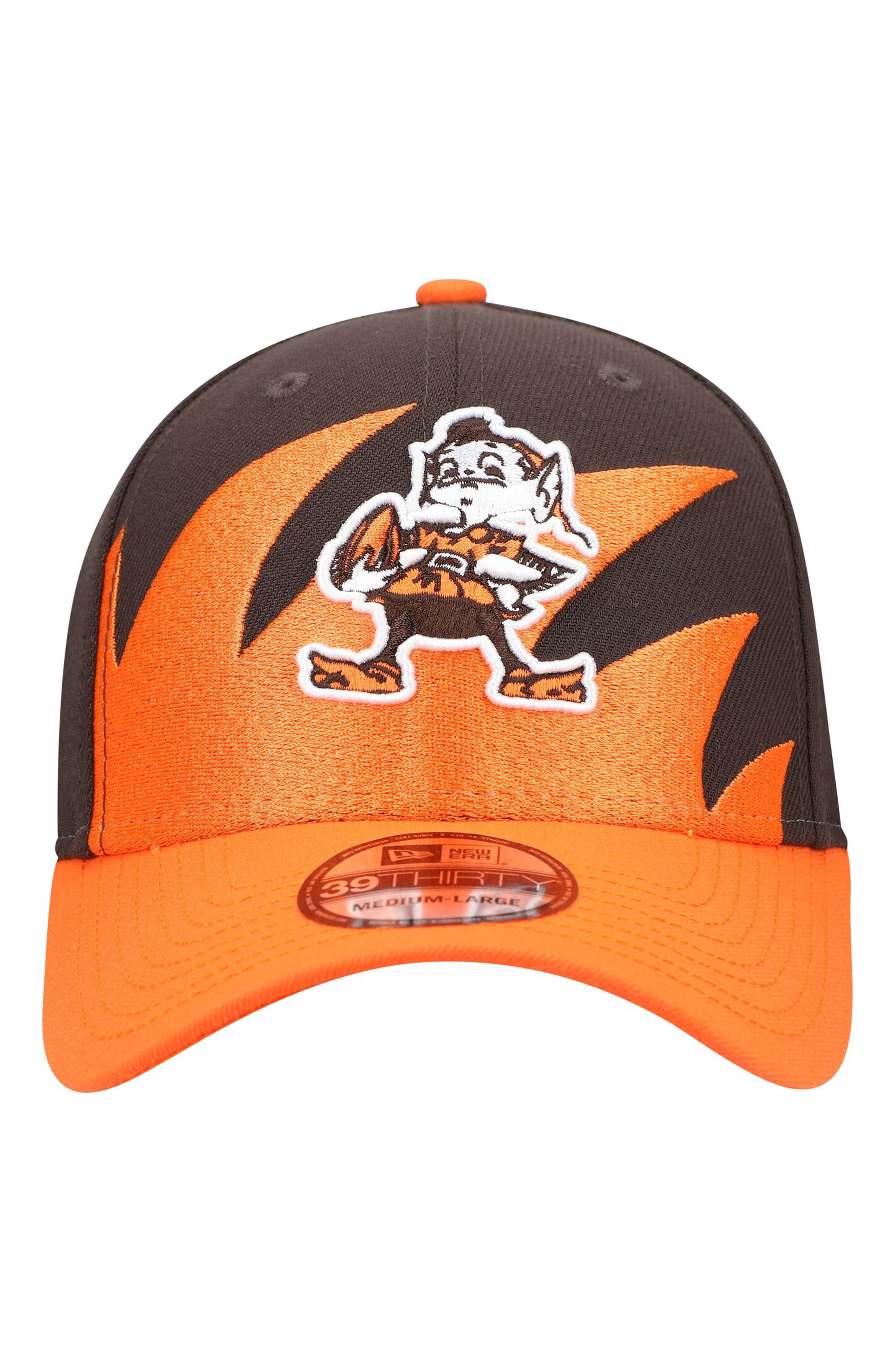 cleveland browns orange trucker hat