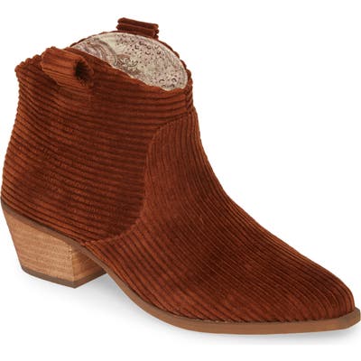 Band Of Gypsies Delta Corduroy Bootie- Brown