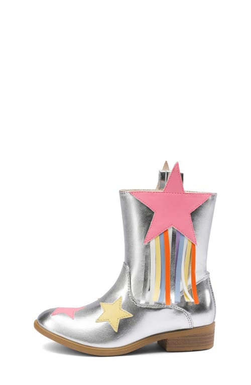 Shop Dream Pairs Kids' Western Boot In Silver
