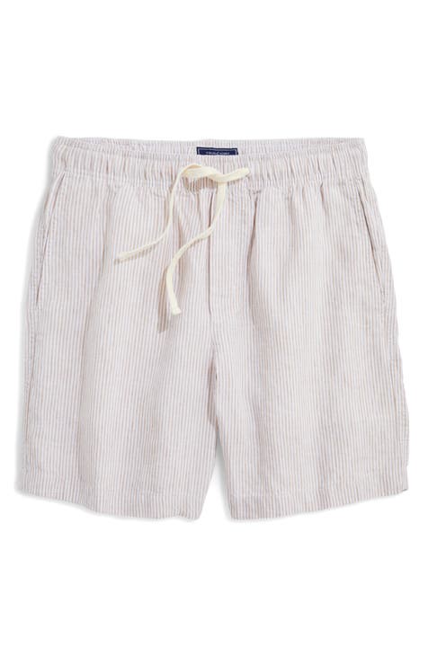 Classic Linen Shorts for Men ARES. Men's Linen Summer Shorts in Rosy Brown  -  Canada