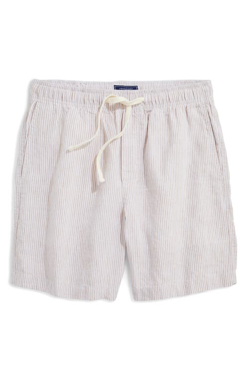 Linen Shorts in Cappuccino