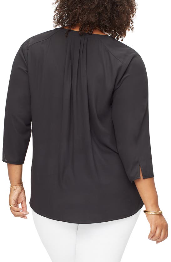 Shop Curves 360 By Nydj Perfect Blouse In Black